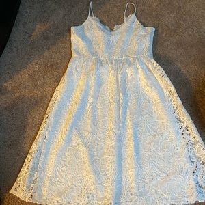Express white lace dress